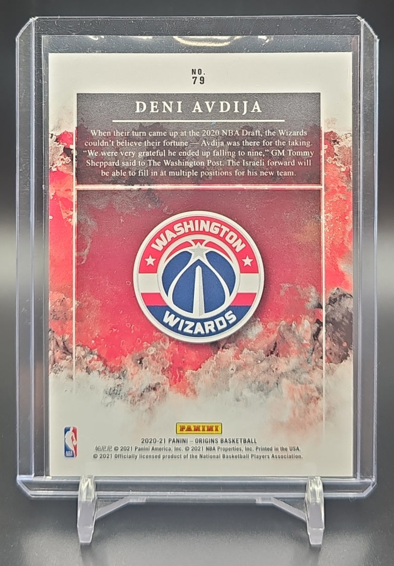 2020-21 Panini Origins Deni Avdija #79 Purple FOTL 3/21 RC Wizards image 1