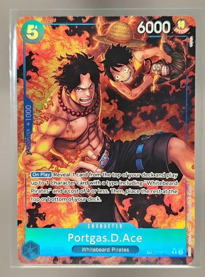 2024 One Piece Two Legends Portgas.D.Ace #OP08-052 Rare image 0