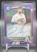 2025 Bowman Chrome Tommy White #CPA-TWH Auto Purple Refractor /250 1st Prospect image 0
