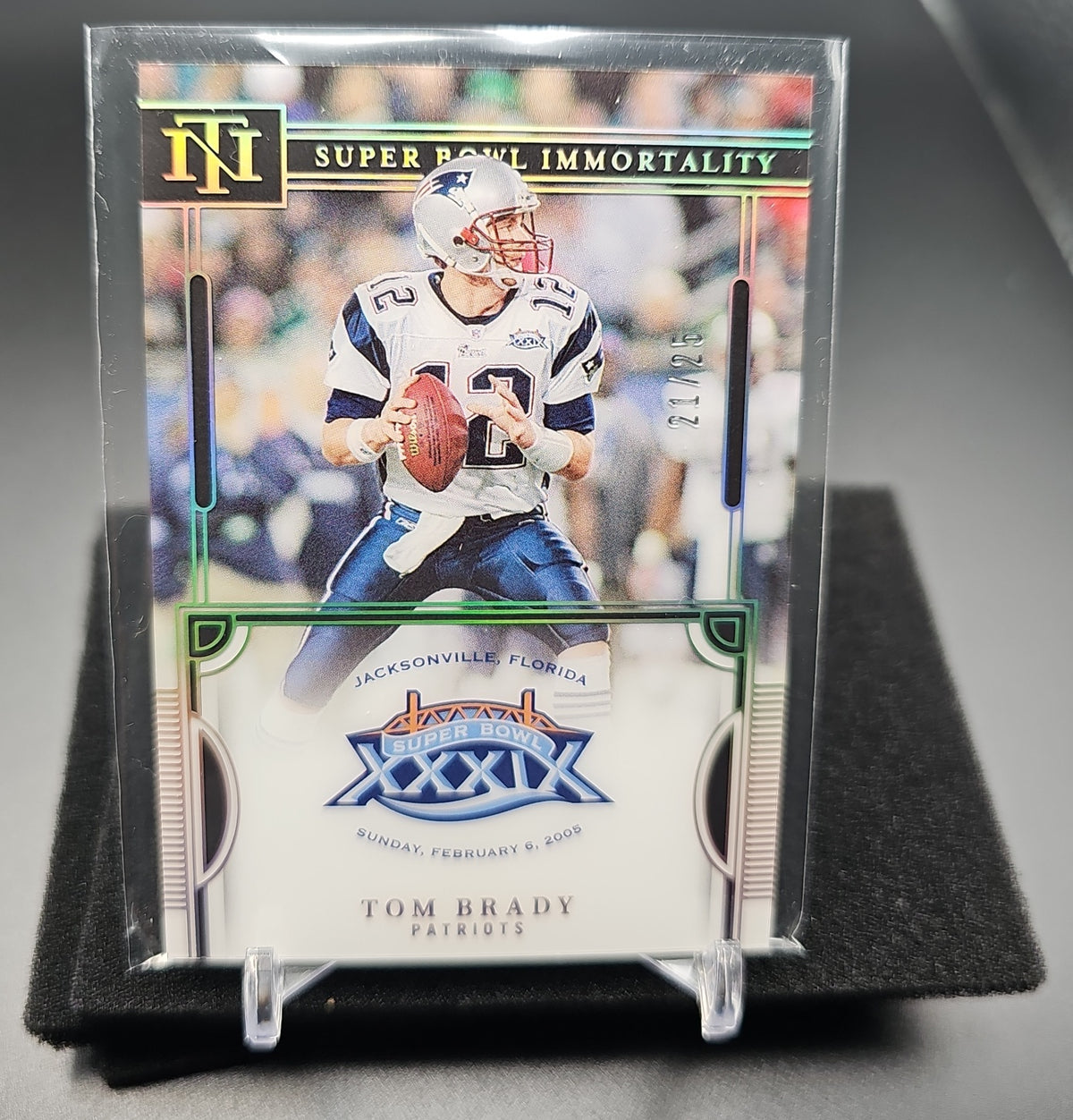 2022 Panini National Treasures Tom Brady #SB-TBR Super Bowl Immortality Holo Silver /25 image 0