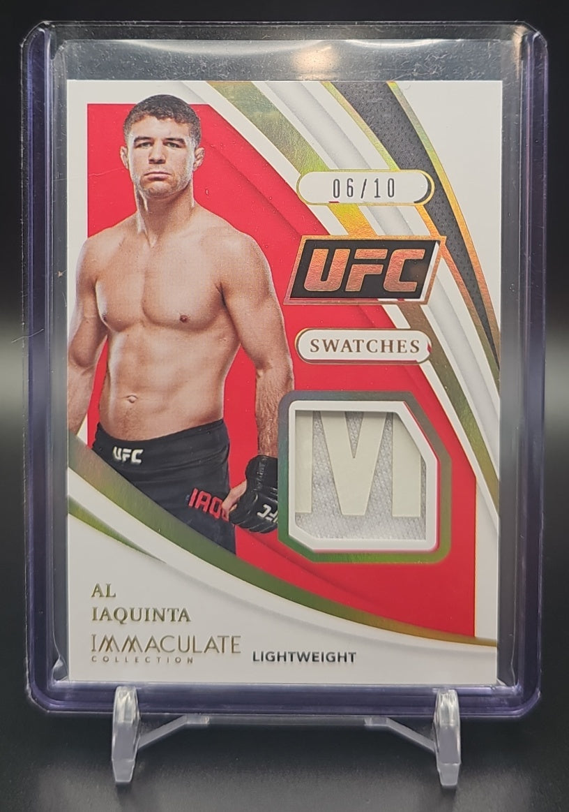 2021 Panini Immaculate Collection UFC Al Iaquinta #S-AIQ Swatches Gold /10 MEM image 0