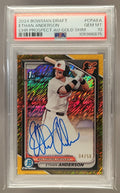 2024 Bowman Draft Ethan Anderson #CPA-EA Chrome Auto Gold Shimmer Refractor /50 1st Prospect PSA 10 PSA 10.0 image 0