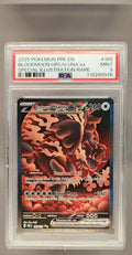 2025 Pokemon Prismatic Evolutions Bloodmoon Ursaluna ex #168/131 Special Illustration Rare PSA 9 image 0