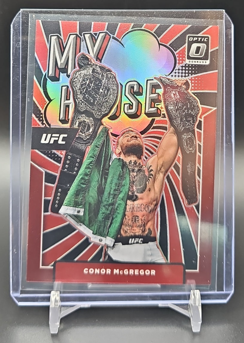 2022 Panini Donruss Optic UFC Conor McGregor #2 My House Red 9/99 image 0