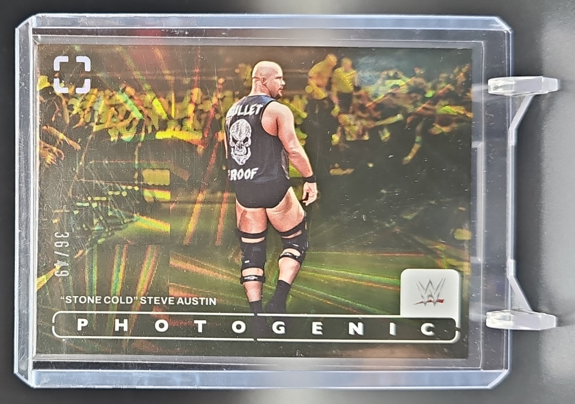 2024 Panini Photogenic WWE "Stone Cold" Steve Austin #13 Wedges 36/49 image 0