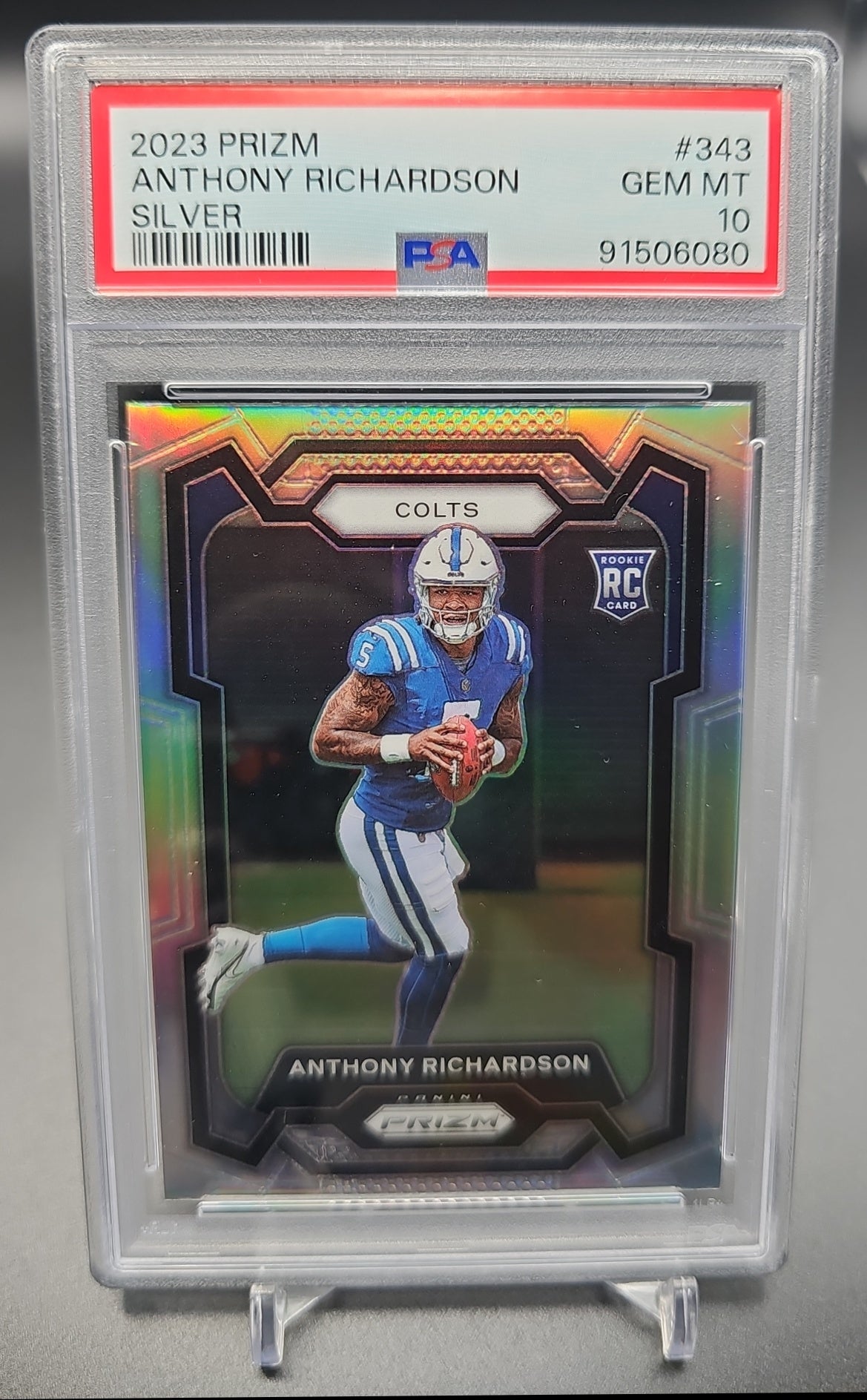 2023 Panini Prizm Anthony Richardson #343 Silver RC Colts PSA 10 PSA 10.0 image 0