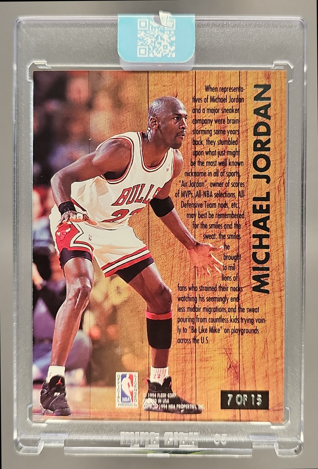 1993-94 Fleer Ultra Michael Jordan #7 Famous Nicknames Bulls