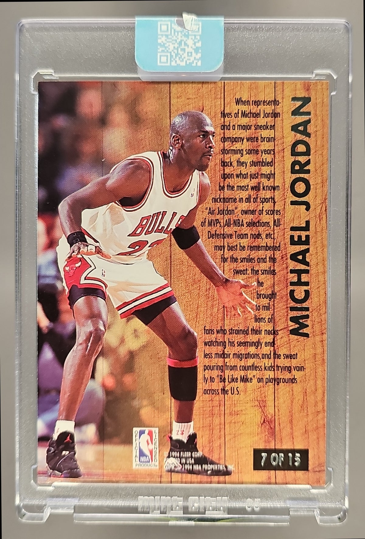 1993-94 Fleer Ultra Michael Jordan #7 Famous Nicknames Bulls