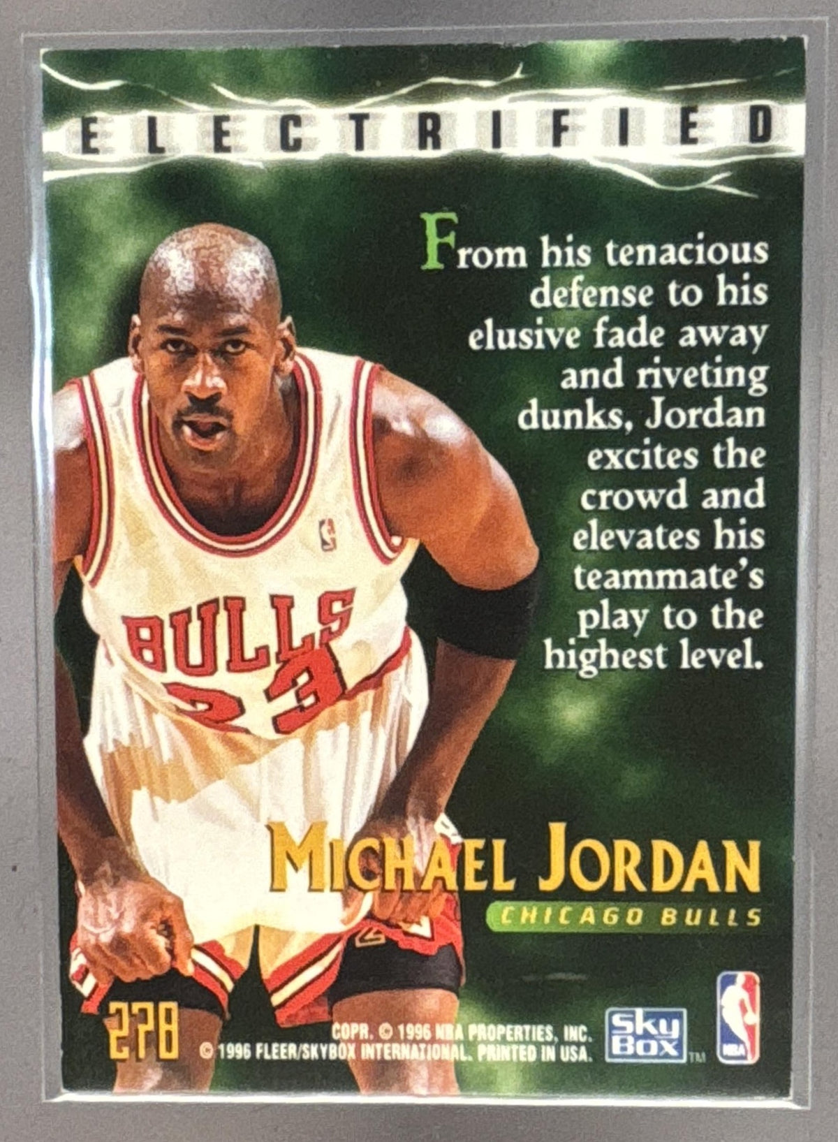 1995-96 Skybox Premium Michael Jordan #278 Electrified Bulls