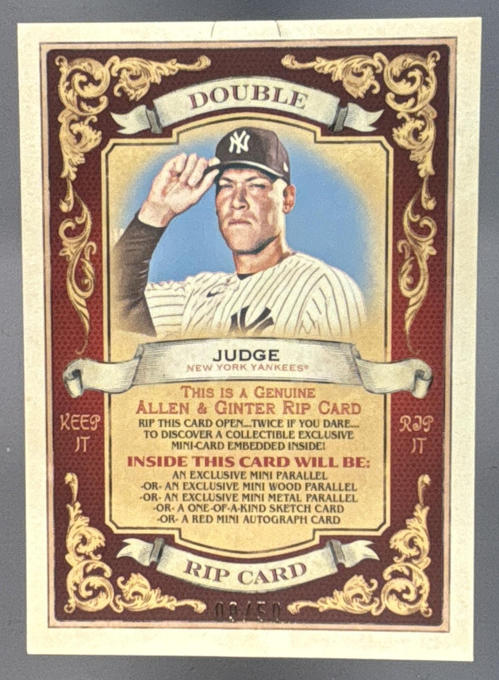 2026 Topps Allen & Ginter Aaron Judge Shohei Ohtani #DRIP-13 Double Rip Card /50