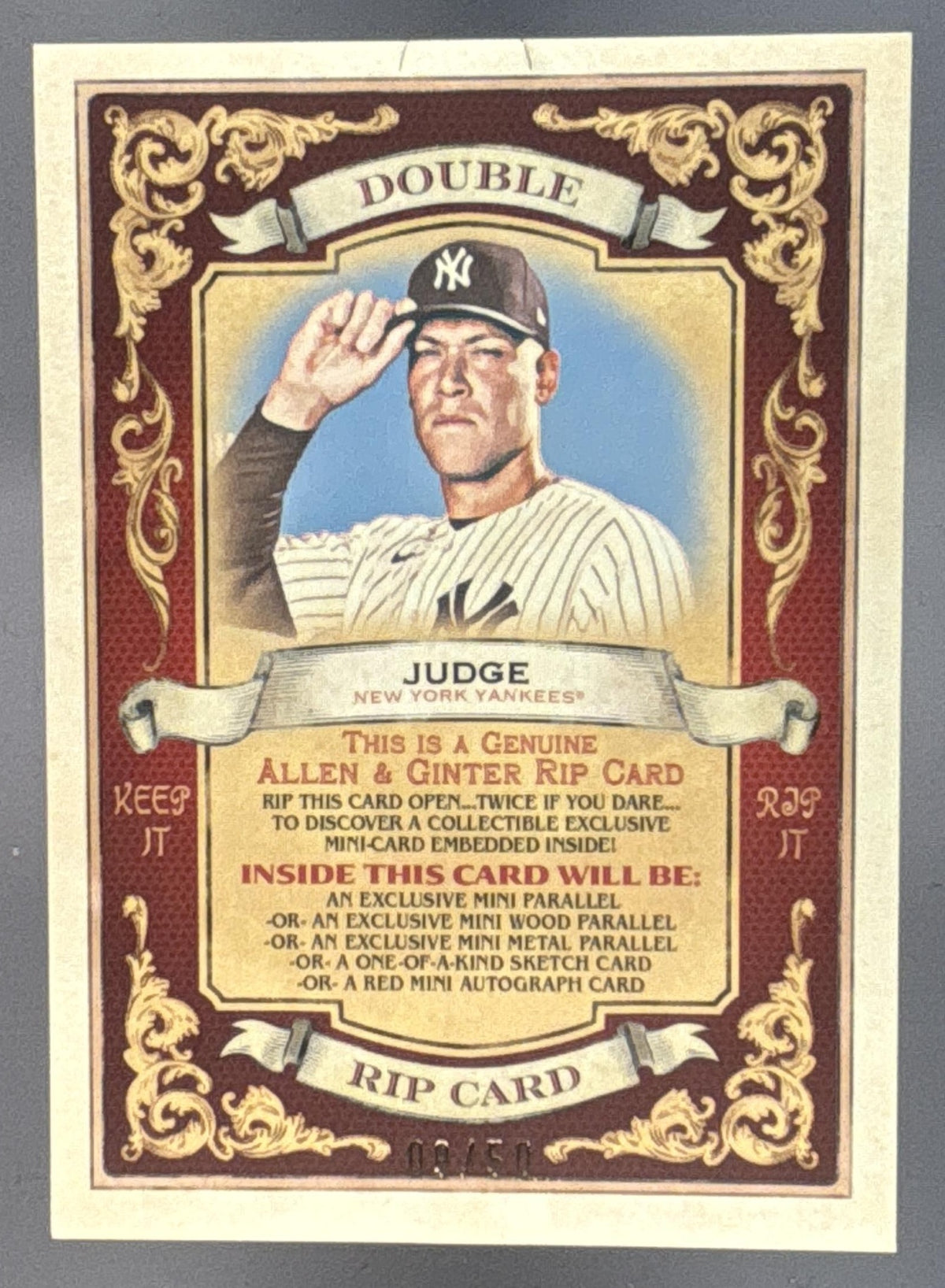 2026 Topps Allen & Ginter Aaron Judge Shohei Ohtani #DRIP-13 Double Rip Card /50