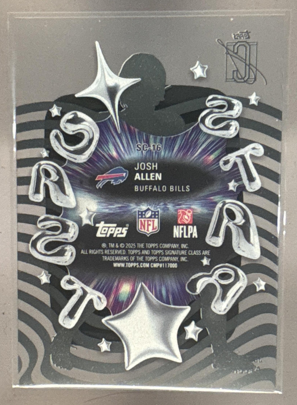 2025 Topps Signature Class Josh Allen #SC-16 Star Cast SP Bills