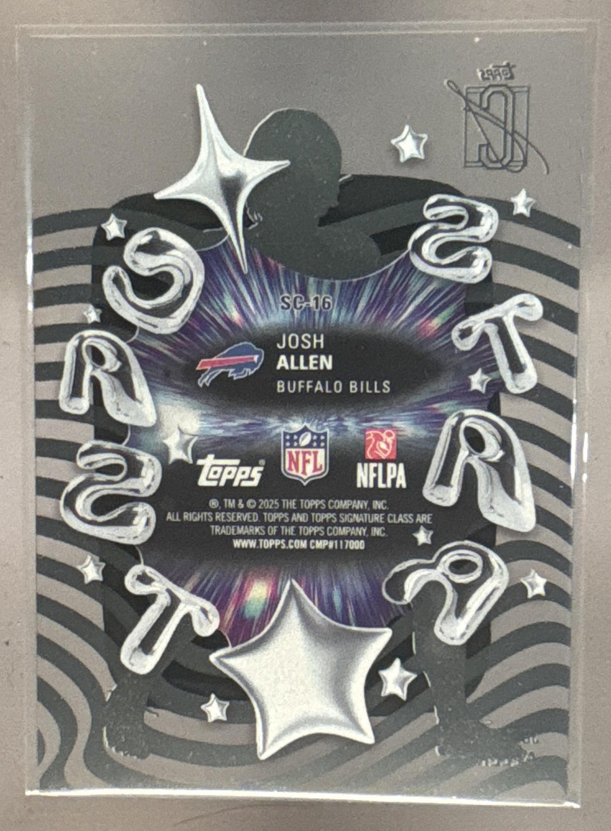 2025 Topps Signature Class Josh Allen #SC-16 Star Cast SP Bills