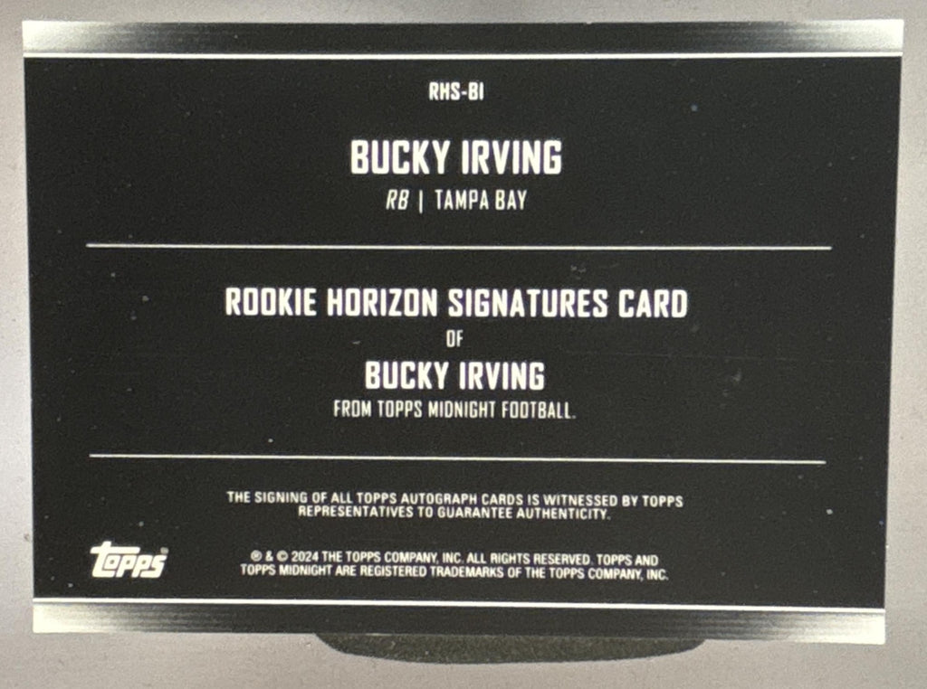 2024 Topps Midnight Bucky Irving #RHS-BI Rookie Horizon Signatures RC Auto