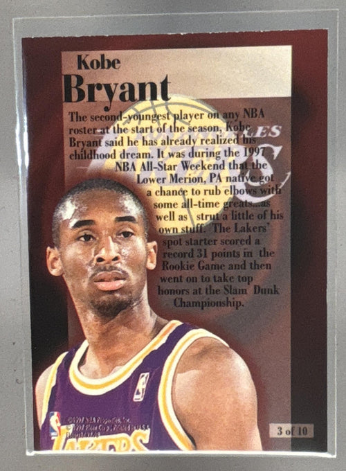 1997-98 Fleer Kobe Bryant #3 Rookie Rewind Lakers
