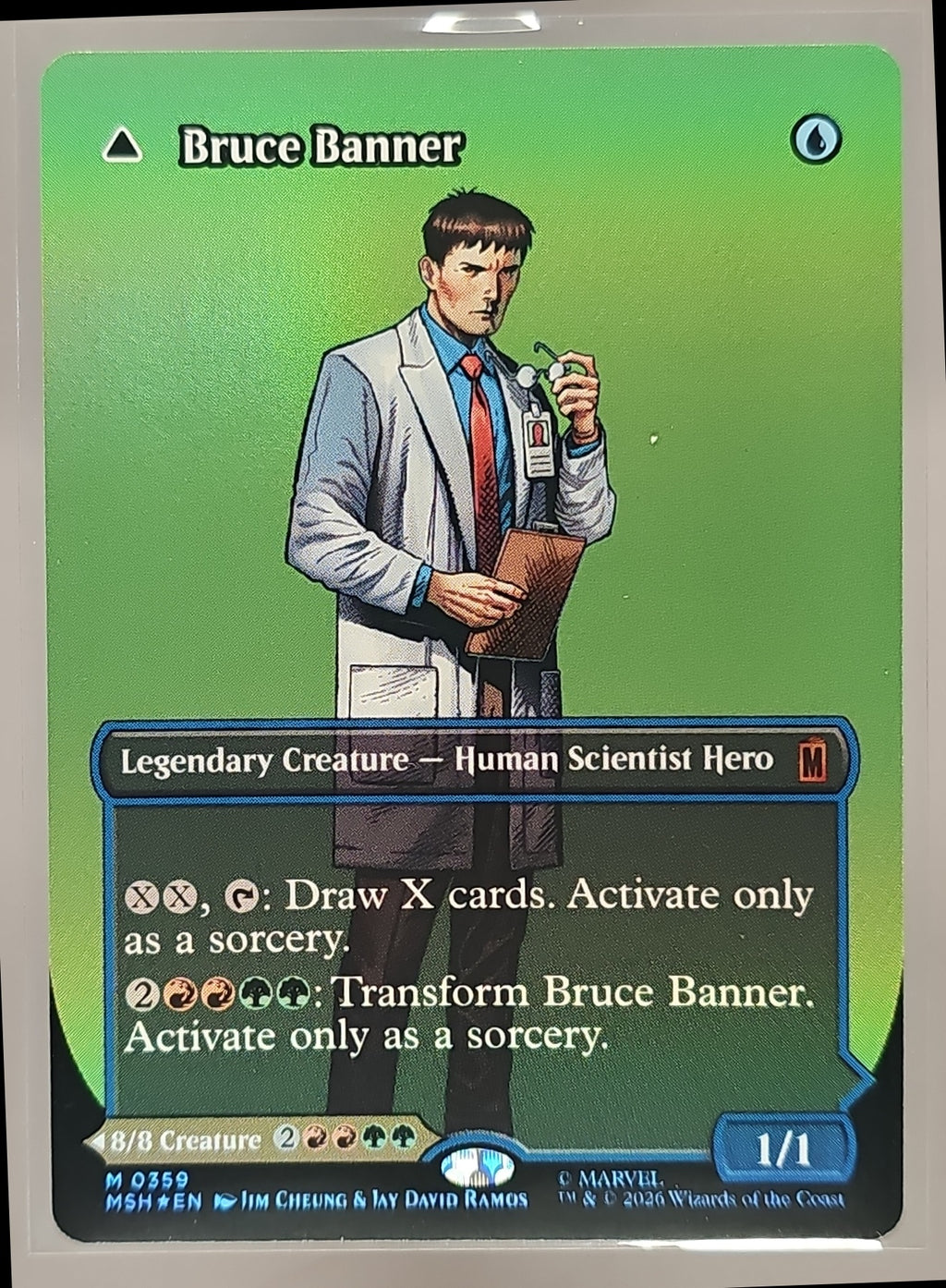 2026 Magic The Gathering Marvel Super Heroes Banner Incredible Hulk Borderless