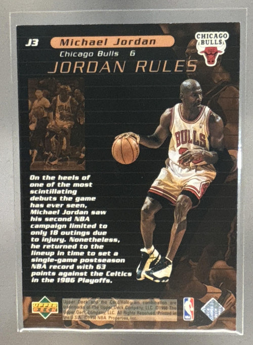 1998-99 Upper Deck Ovation Michael Jordan #J3 Rules Bulls