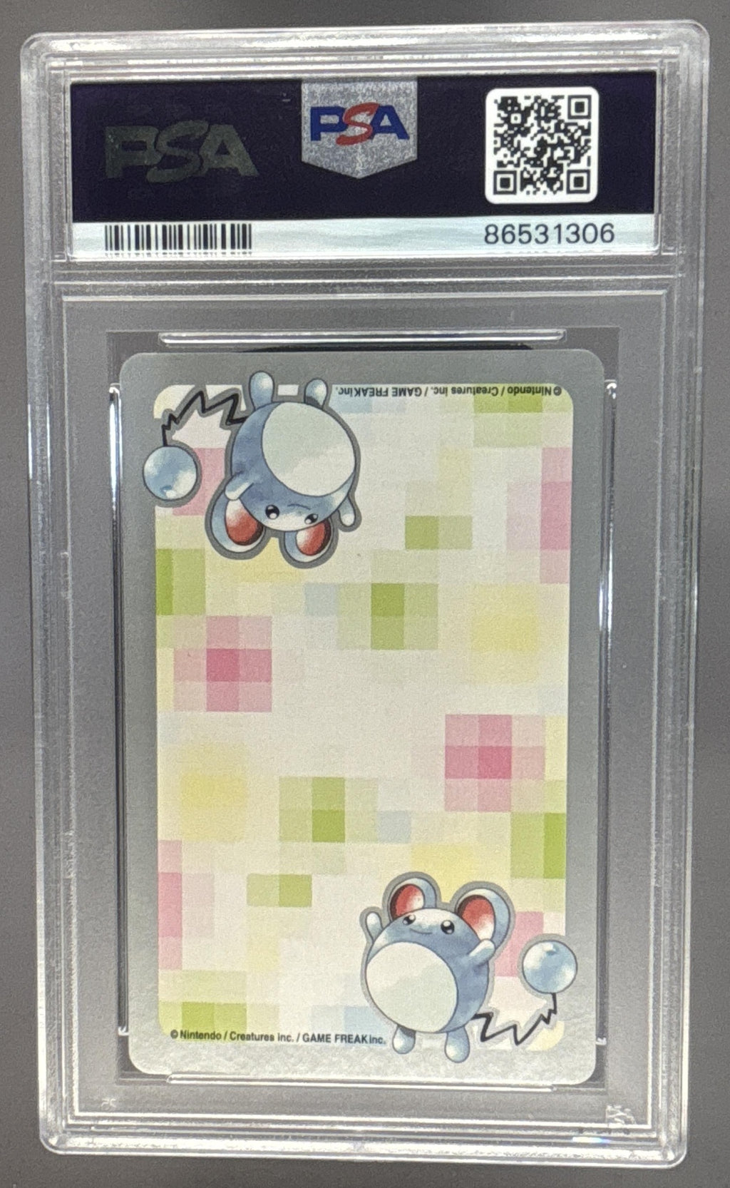 2000 Pokemon Silver Playing Card Ampharos 10 of Cubs PSA 10