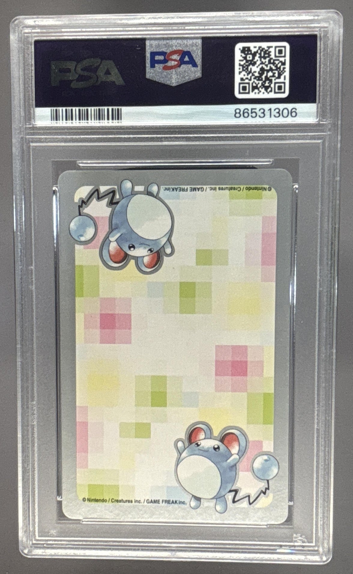2000 Pokemon Silver Playing Card Ampharos 10 of Cubs PSA 10