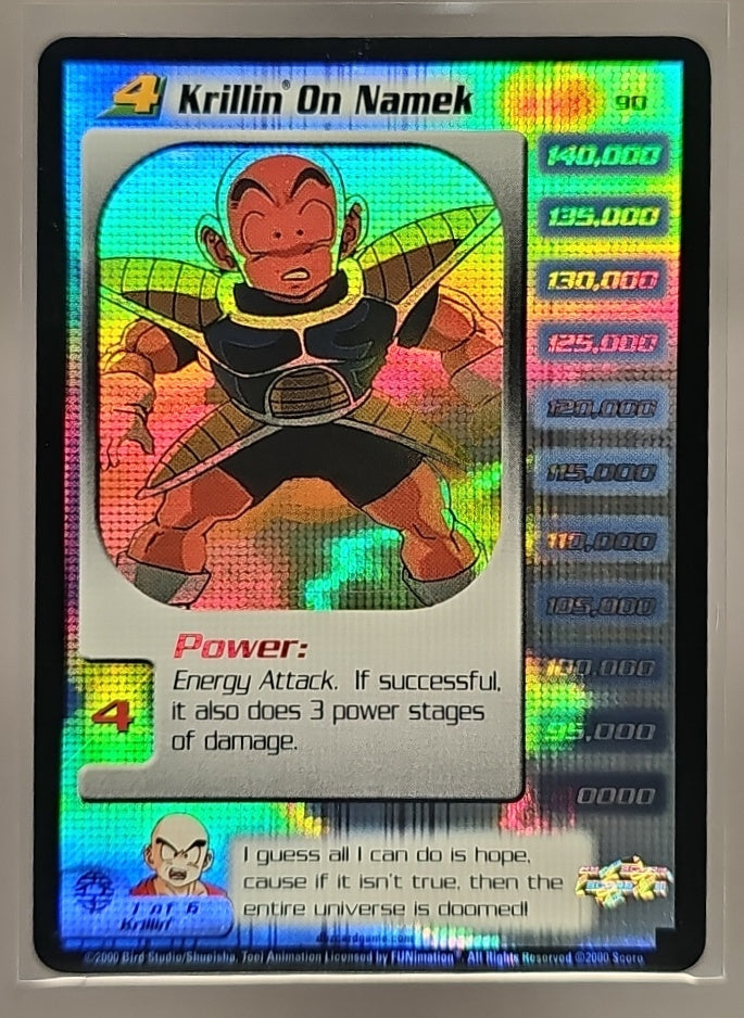 2000 Score Dragon Ball Z Frieza Saga Krillin On Namek LEV4 #90 Foil image 0