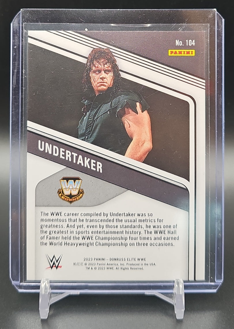 2023 Panini Donruss Elite WWE Undertaker #104 Teal /25 image 1