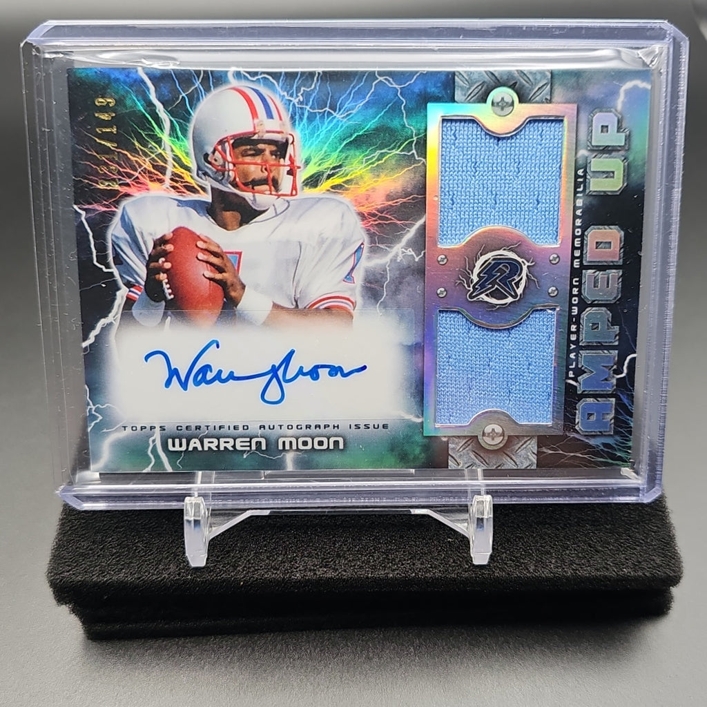 2023 Topps Composite Warren Moon #RAUPA-WMO Resurgence Amped Up Swatch Auto /149 MEM image 0