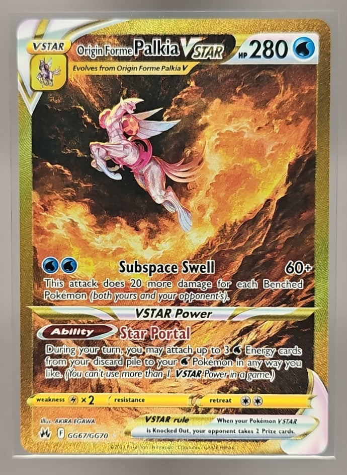 2023 Pokemon Sword & Shield Crown Zenith Origin Forme Palkia VST #GG67/GG70 Galarian Gallery image 0