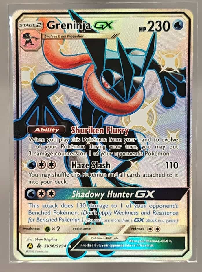 2019 Pokemon SM Hidden Fates Greninja GX #SV56/SV94 image 0