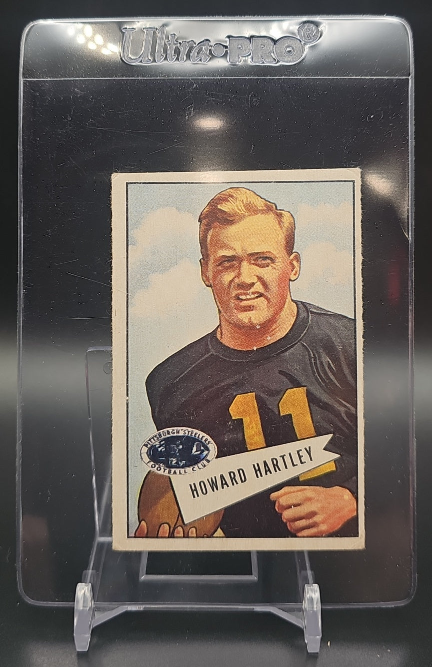1952 Bowman Small Howard Hartley #64 Steelers image 0