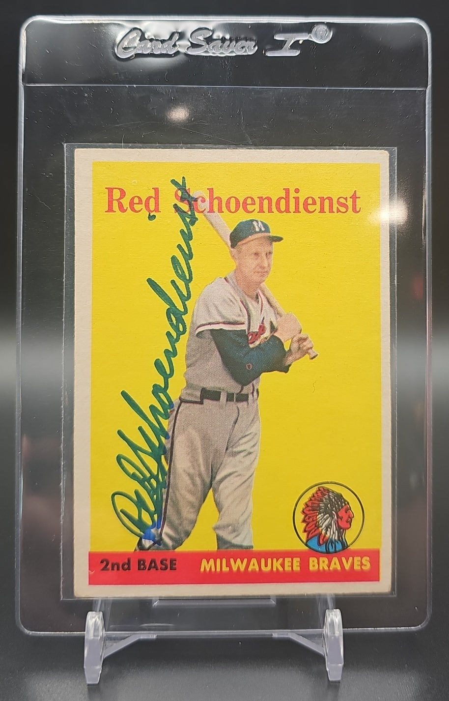 1958 Topps Red Schoendienst #190 Braves image 0