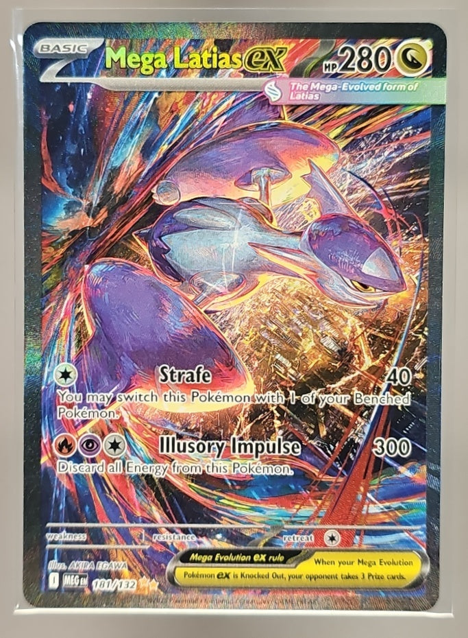 2025 Pokemon Mega Evolution Latias ex #181/132 Special Illustration Rare image 0