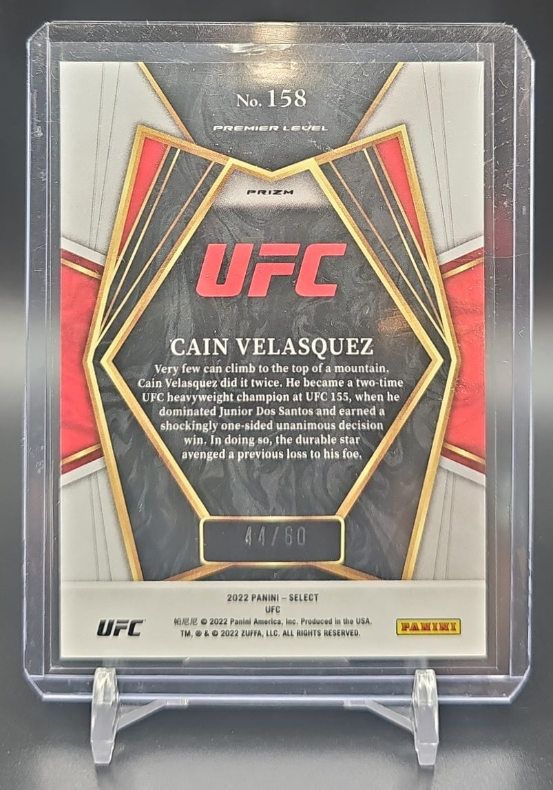 2022 Panini Select UFC Cain Velasquez #158 Purple Prizms /60 Premier Level image 1