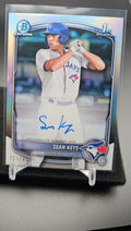 2025 Bowman Sean Keys #CPA-SK Chrome Auto Refractor /499 1st Prospect image 0