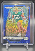 2024 Panini Prizm Edgerrin Cooper #331 Blue Shimmer 7/25 RC Packers image 0