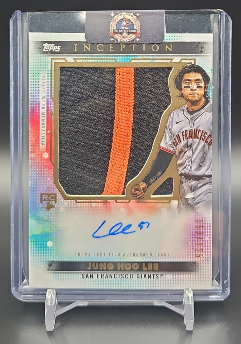2024 Topps Inception Jung Hoo Lee #AJP-JH Auto Jumbo Patch Cards 5/125 RC Giants nan nan image 0
