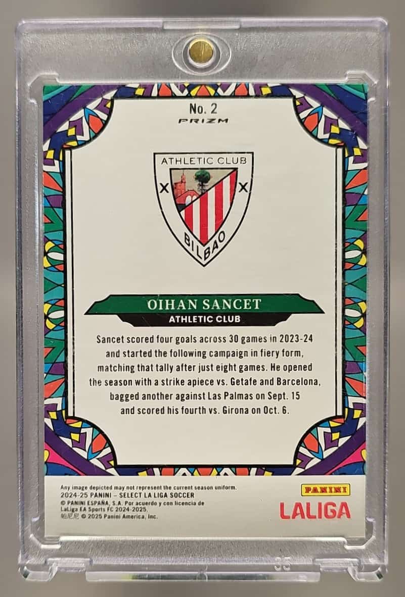 2024-25 Panini Select La Liga Oihan Sancet #2 Stained Glass image 1