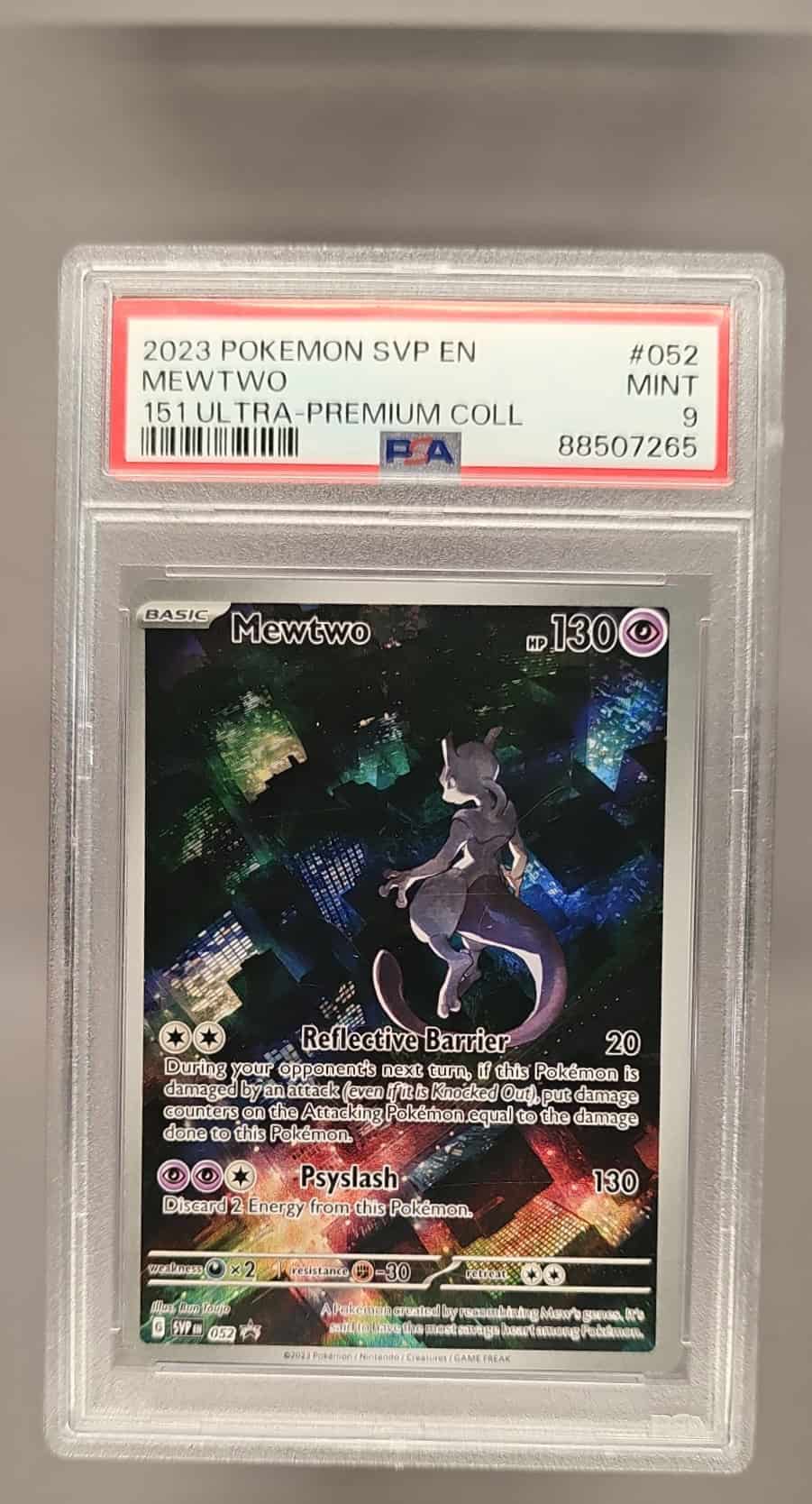 2023-25 Pokemon SV Black Star Promos Mewtwo #052 2023 PSA 9 image 0