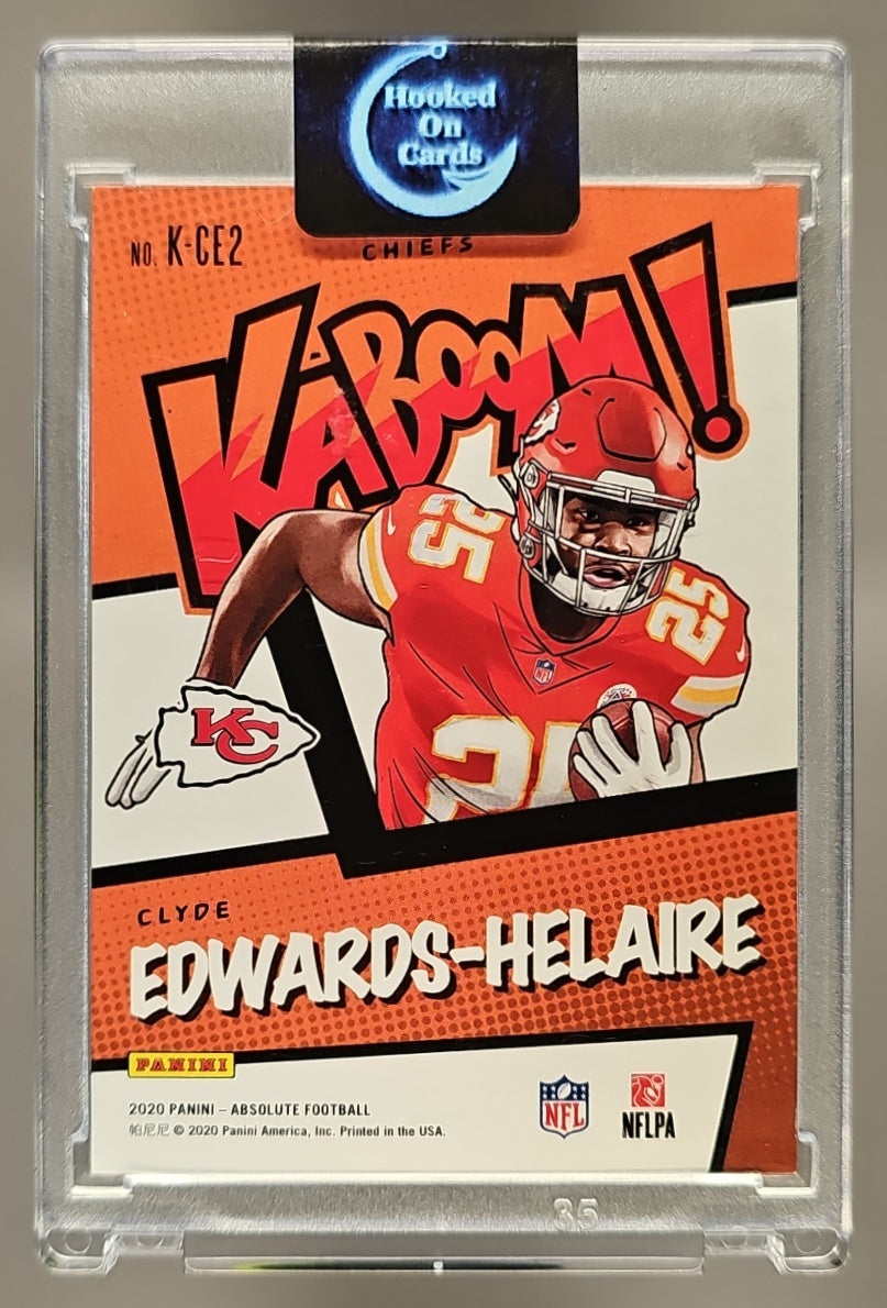 2020 Panini Absolute Clyde Edwards-Helaire #K-CE2 Kaboom SSP RC Chiefs image 1