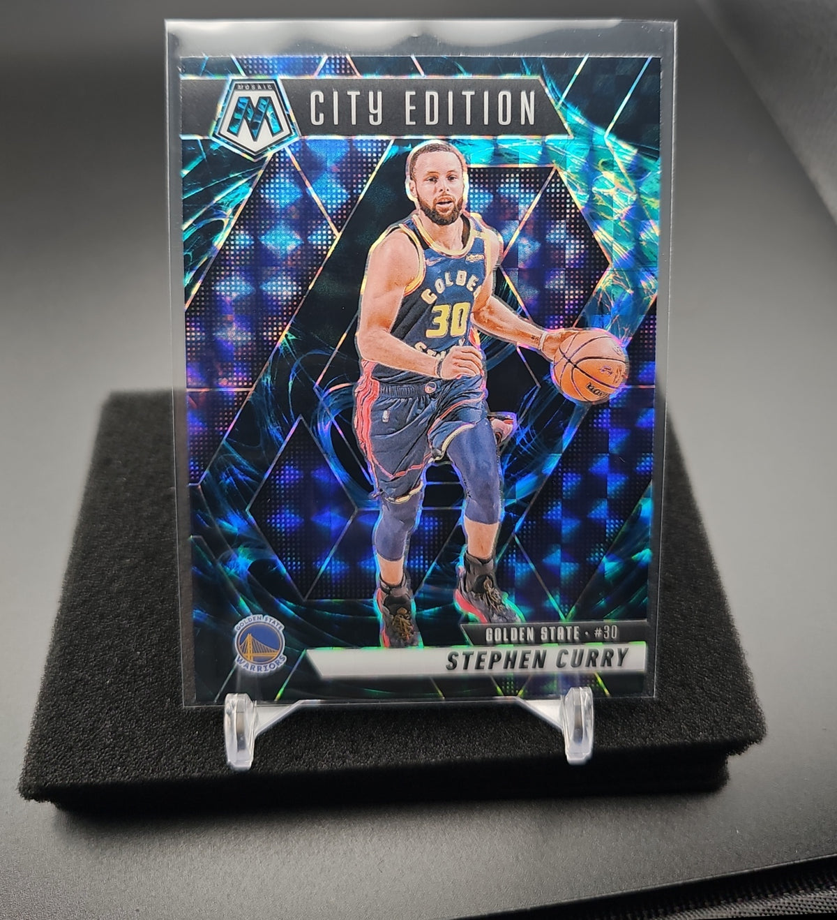 2024-25 Panini Mosaic Stephen Curry #272 Genesis Mosaic City Edition Warriors image 0