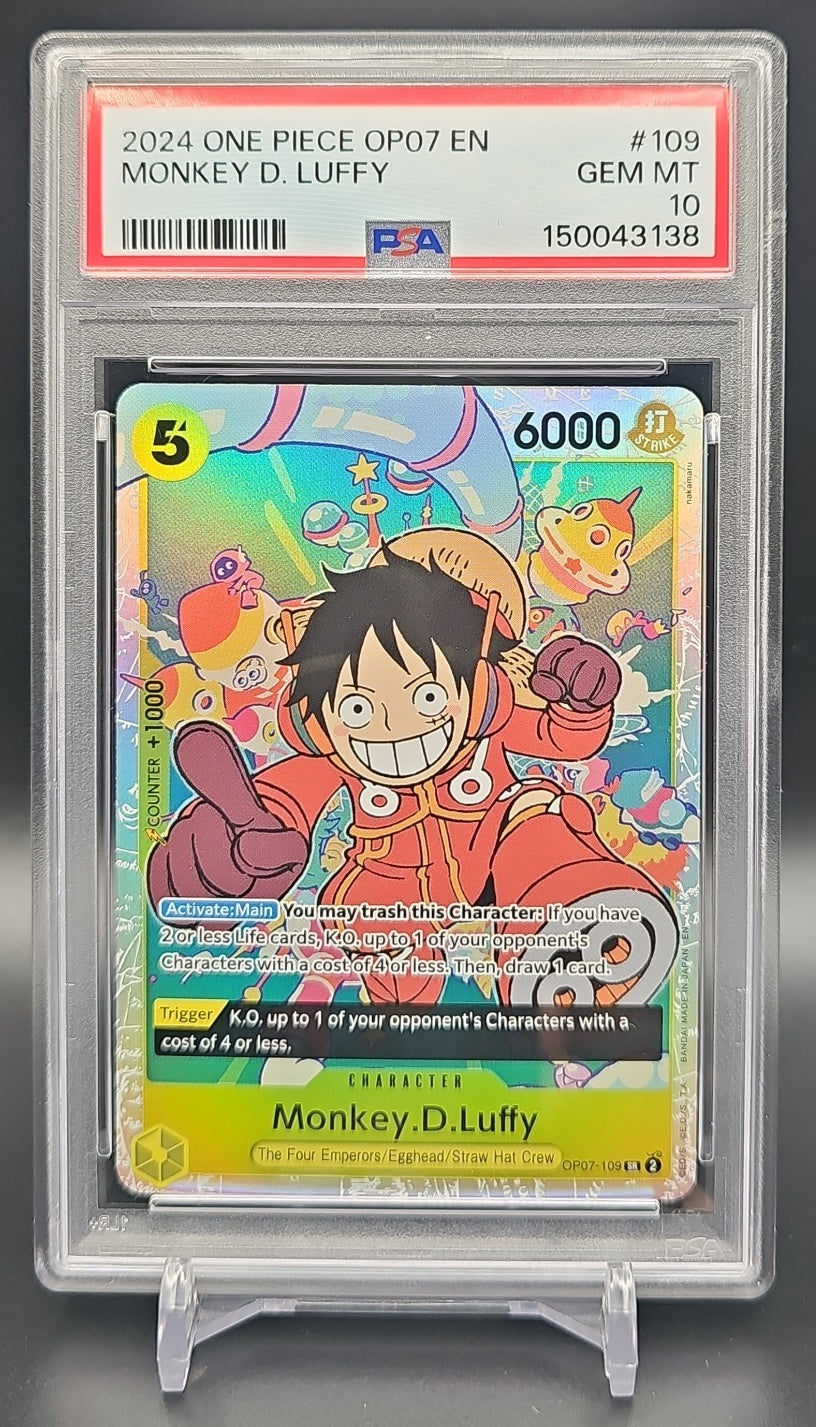 2024 One Piece 500 Years in the Future Monkey.D.Luffy #OP07-109 Super Rare PSA 10 PSA 10.0 image 0