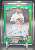 2025 Bowman Chrome Tommy White #CPA-TWH Auto Green Refractor /99 1st Prospect image 0