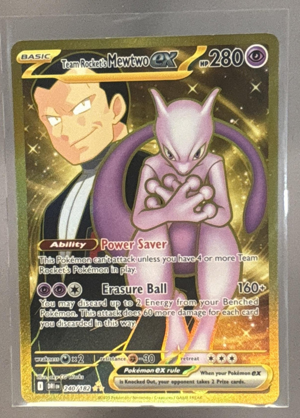 Team Rocket's Mewtwo ex front image