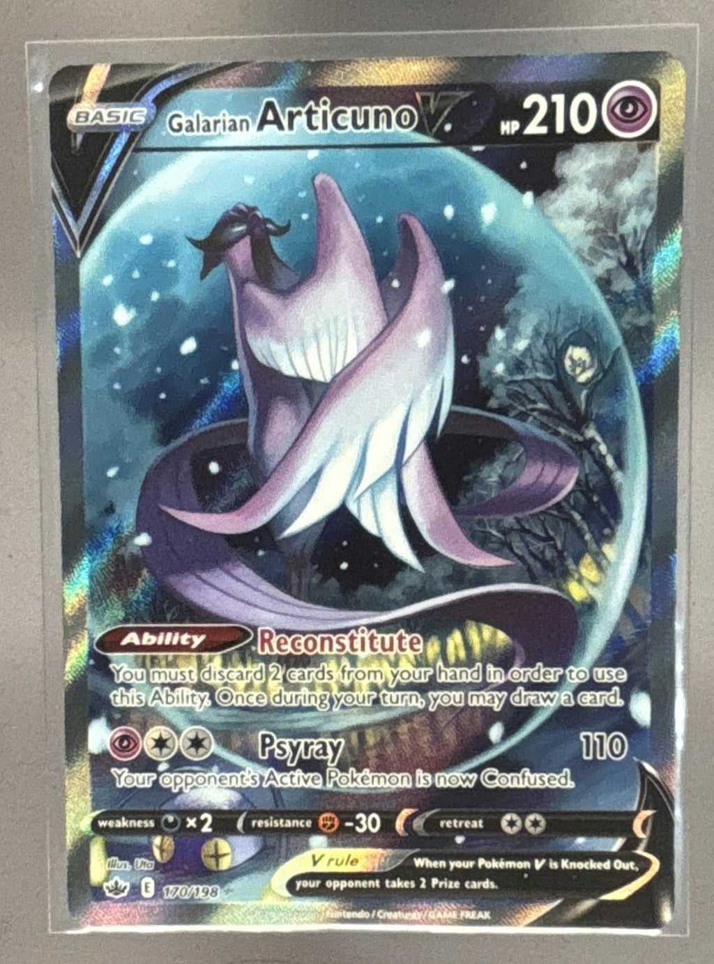 Galarian Articuno V front image