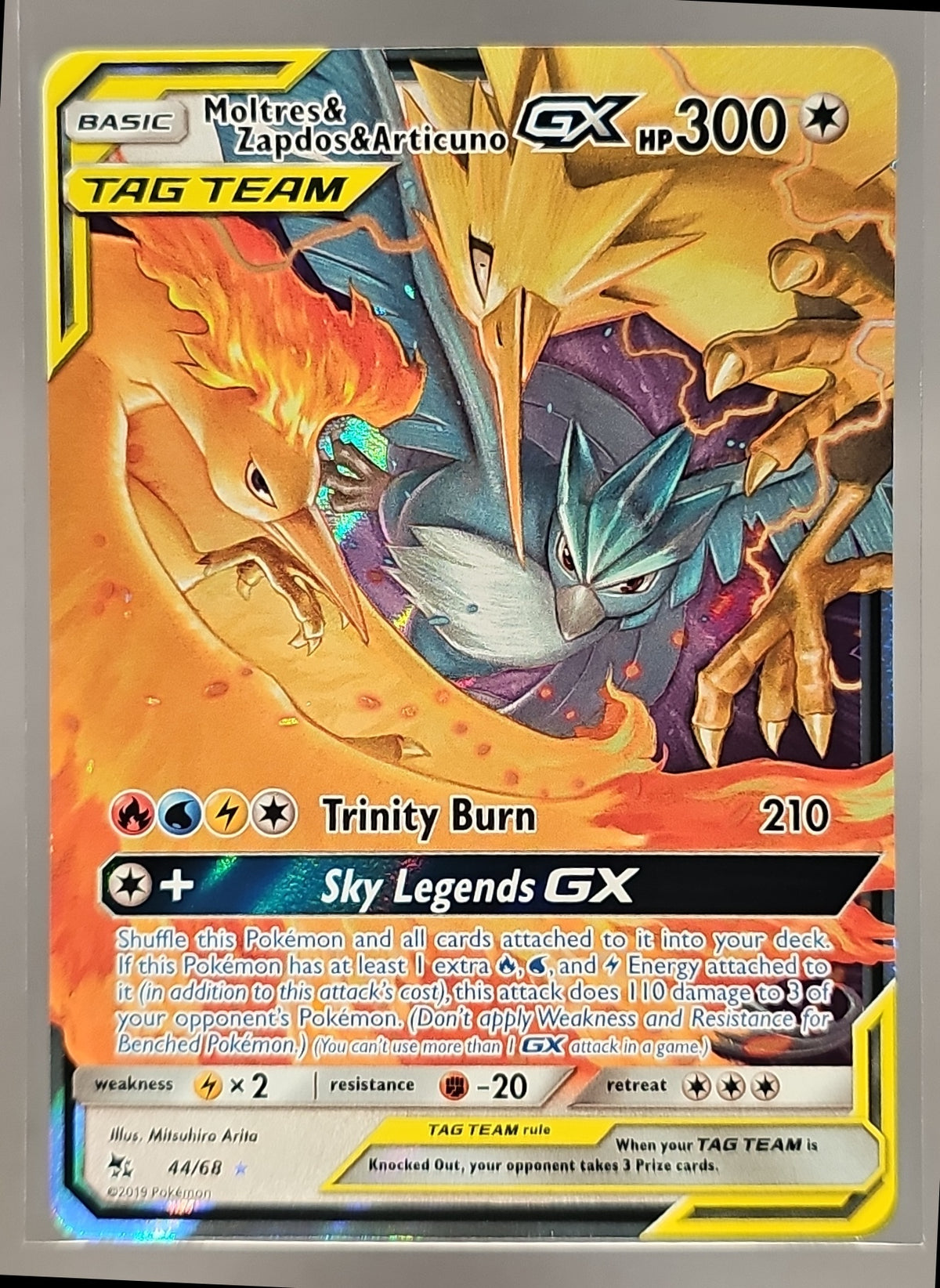 Moltres & Zapdos & Articuno Tag Team GX front image