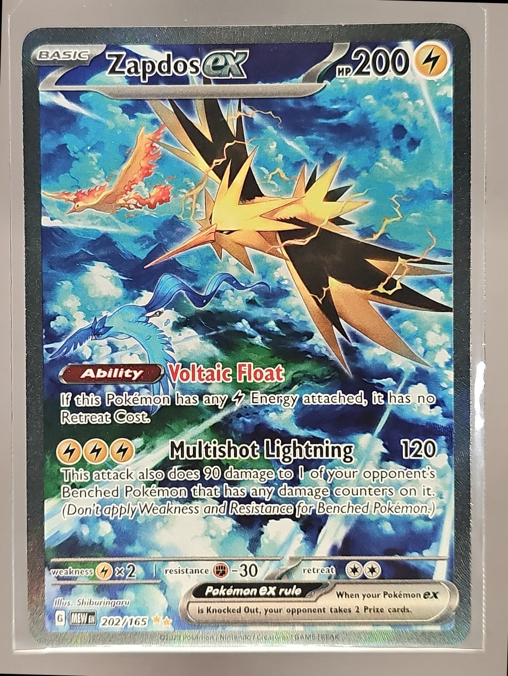 Zapdos ex front image