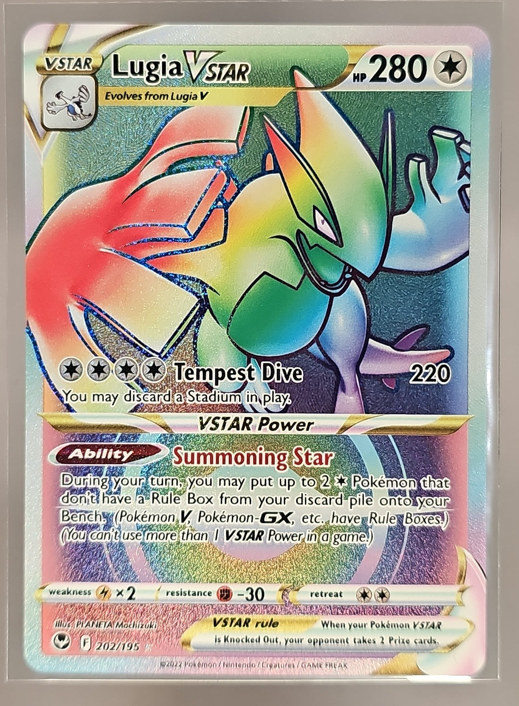 Lugia VSTAR front image