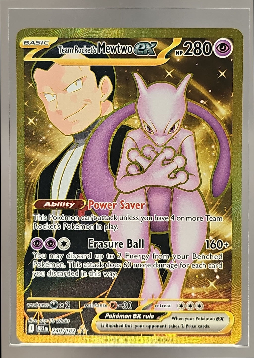 Team Rocket's Mewtwo ex front image