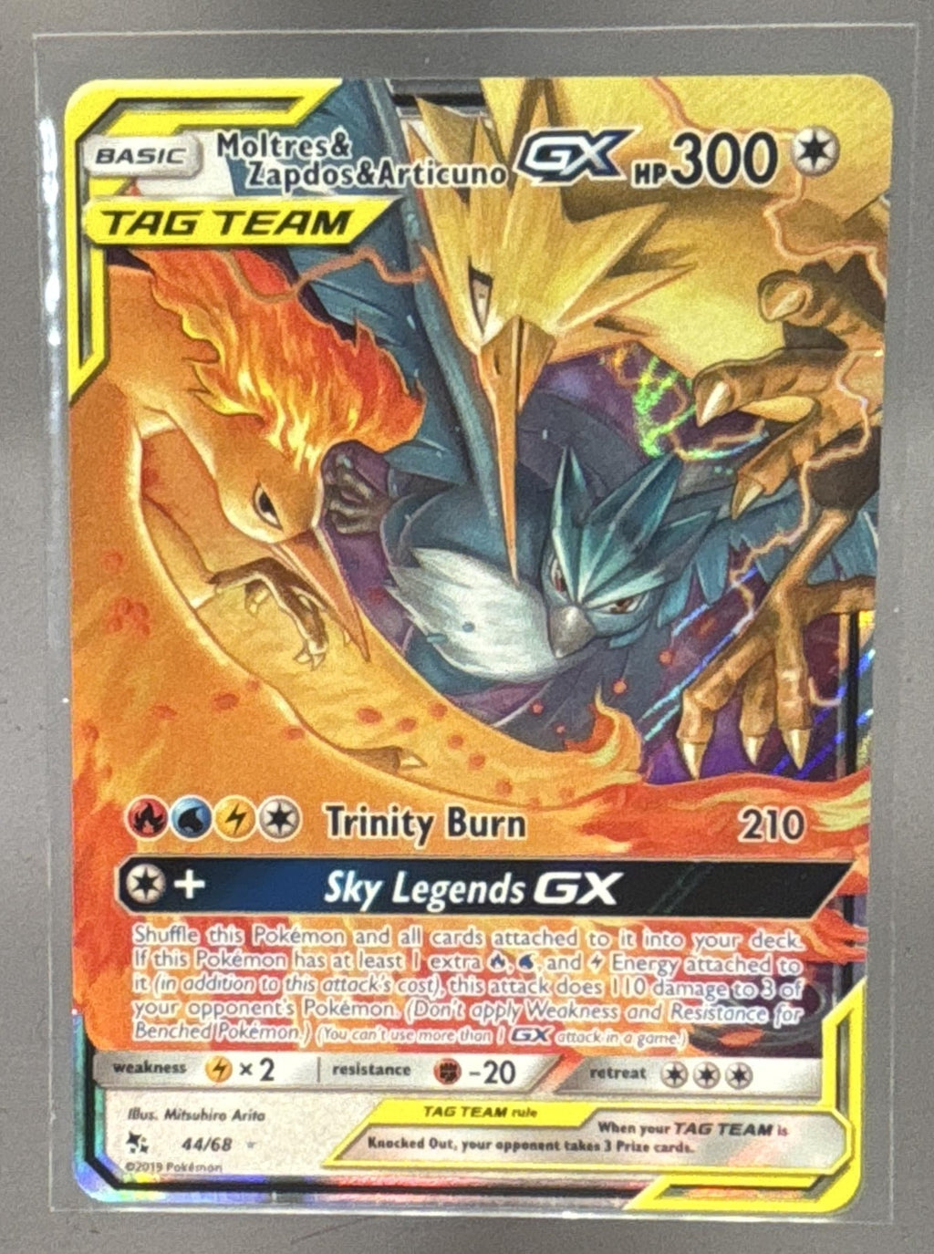 Moltres & Zapdos & Articuno Tag Team GX front image