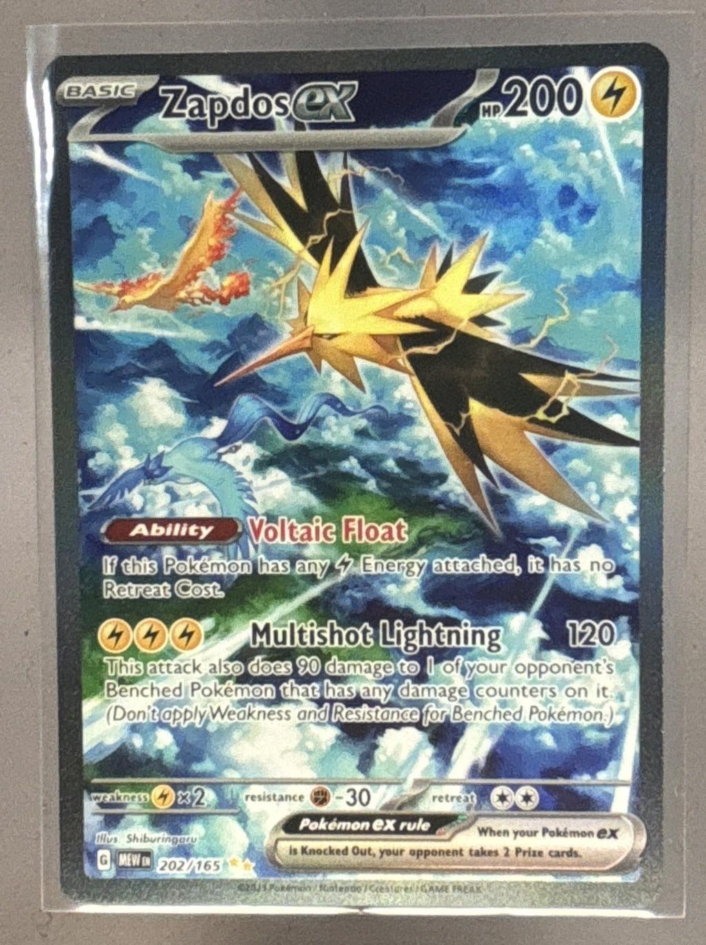 Zapdos ex front image