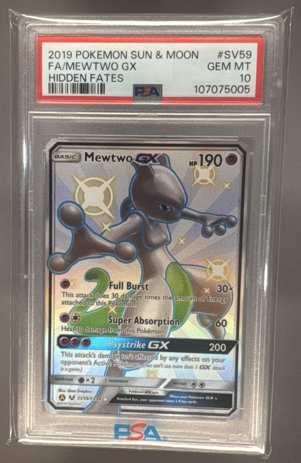 Mewtwo GX front image